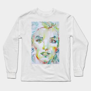 MARILYN MONROE watercolor portrait .1 Long Sleeve T-Shirt